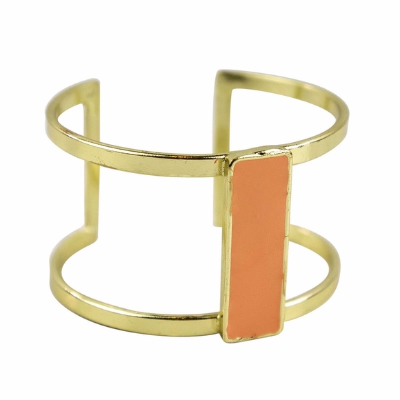 Sseko Jewelry - Sseko Bar Cuff in Peach